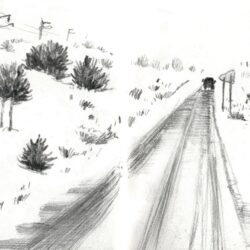 Road Drawing Image