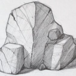 Rock Drawing Hand Drawn