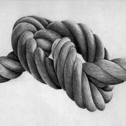 Rope Drawing Intricate Artwork