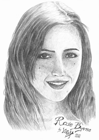 Rose Byrne, Producer, Actress, Australian, Comedian Drawing