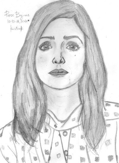 Rose Byrne, Comedian, Actress, Australian, Producer Drawing