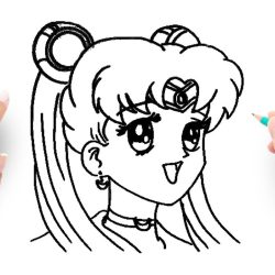 Sailor Moon Drawing Hand drawn Sketch