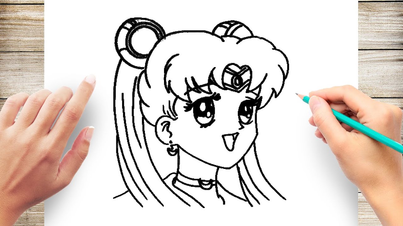 Sailor Moon Drawing Hand drawn Sketch