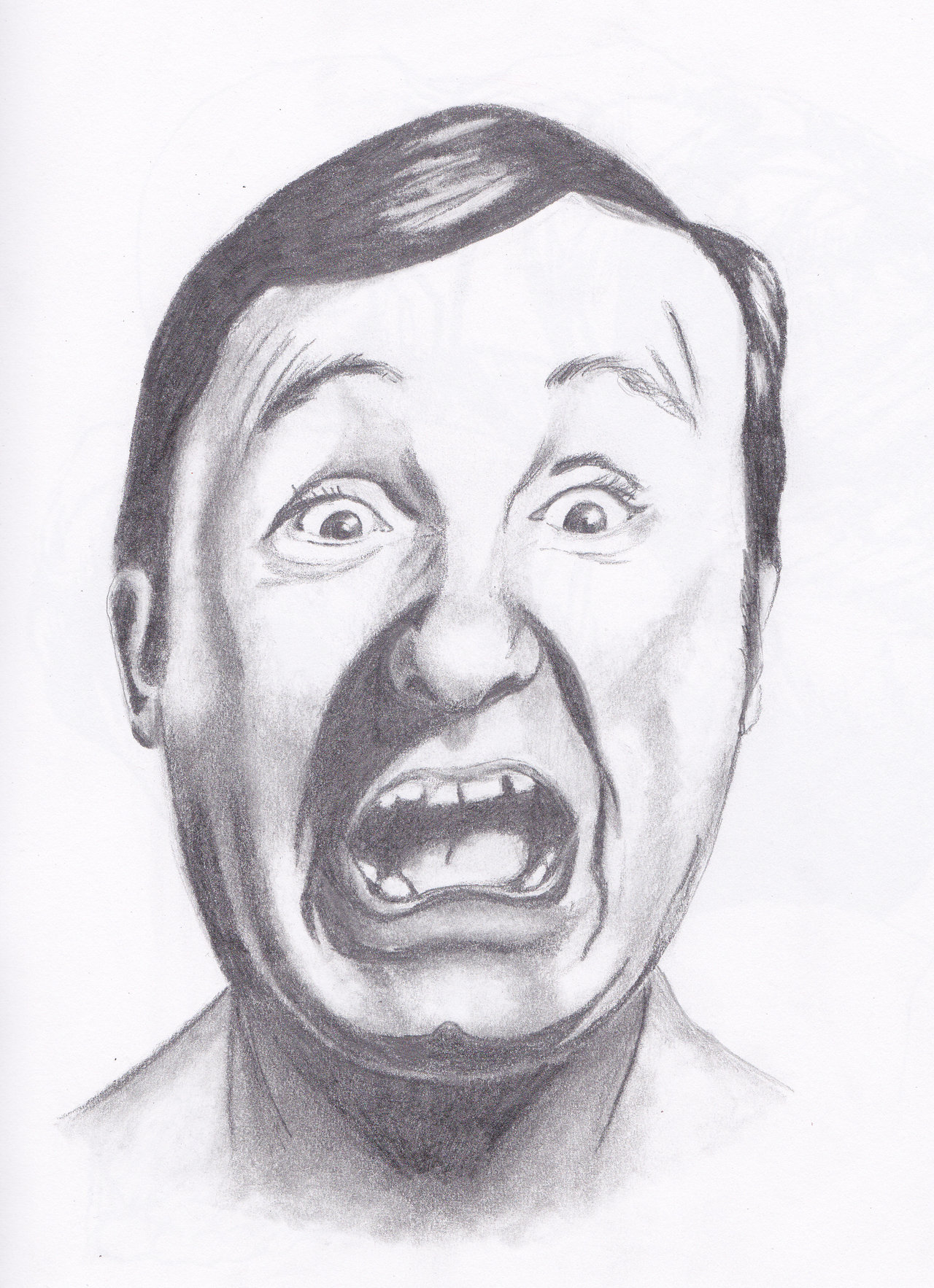 Scared Face Drawing Fine Art
