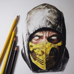 Scorpion Mk Drawing Unique Art