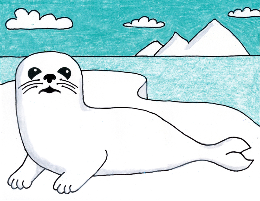 Seal Drawing Unique Art