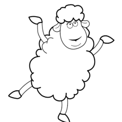 Sheep Drawing Art