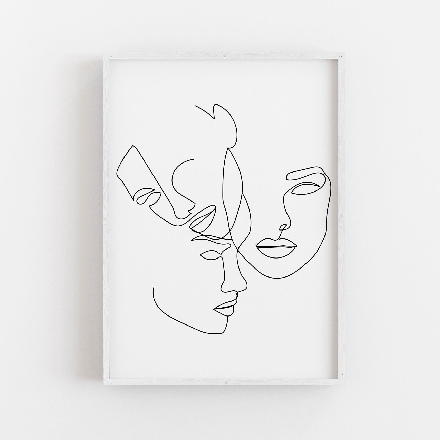 Simple One Line Face Drawing Intricate Artwork