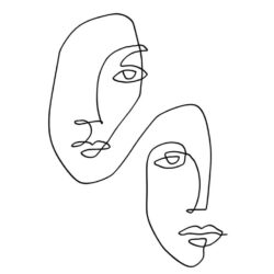 Simple One Line Face Drawing Stunning Sketch