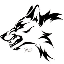 Simple Wolf Drawing Beautiful Artwork