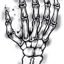 Skeleton Hand Tattoo Drawing Amazing Sketch