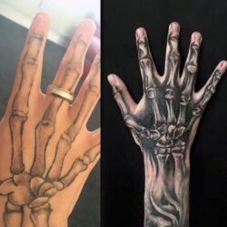 Skeleton Hand Tattoo Drawing Image