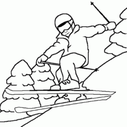 Ski Drawing Photo