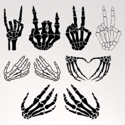 Skull Hand Drawing Creative Style