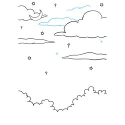 Sky Drawing Sketch