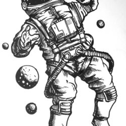 Space Drawing Artistic Sketching