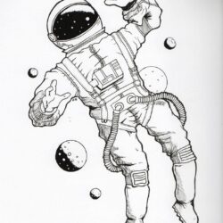 Space Drawing Hand Drawn