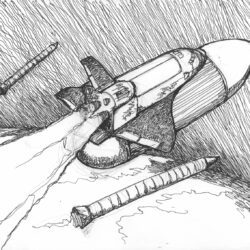 Space Drawing Professional Artwork