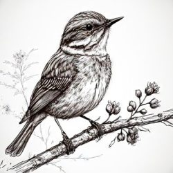Sparrow Drawing Art