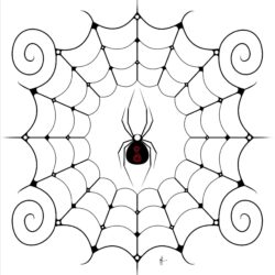 Spider Web Drawing Beautiful Artwork