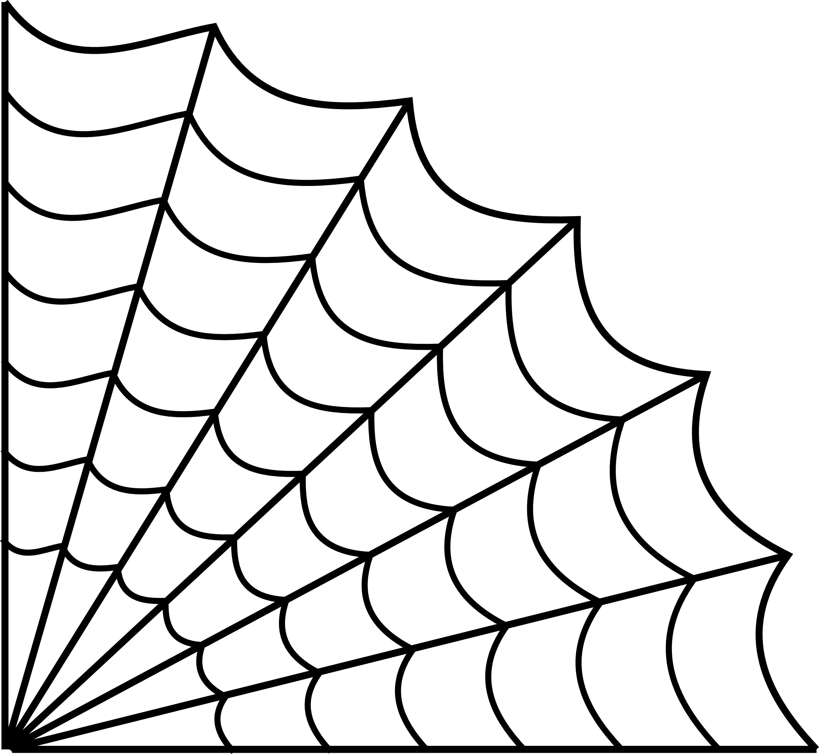 Spider Web Drawing Detailed Sketch
