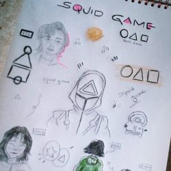 Squid Game Drawing Creative Style