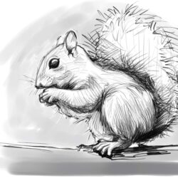 Squirrel Drawing