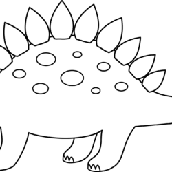 Stegosaurus Drawing Art