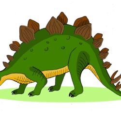 Stegosaurus Drawing Detailed Sketch