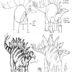 Stegosaurus Drawing Image