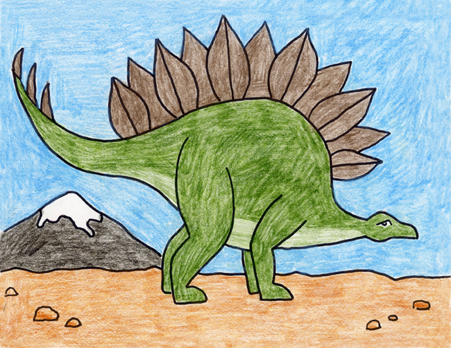 Stegosaurus Drawing Stunning Sketch