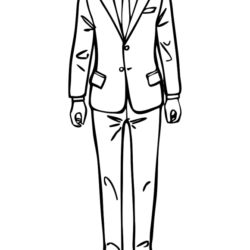 Suit Drawing Hand drawn