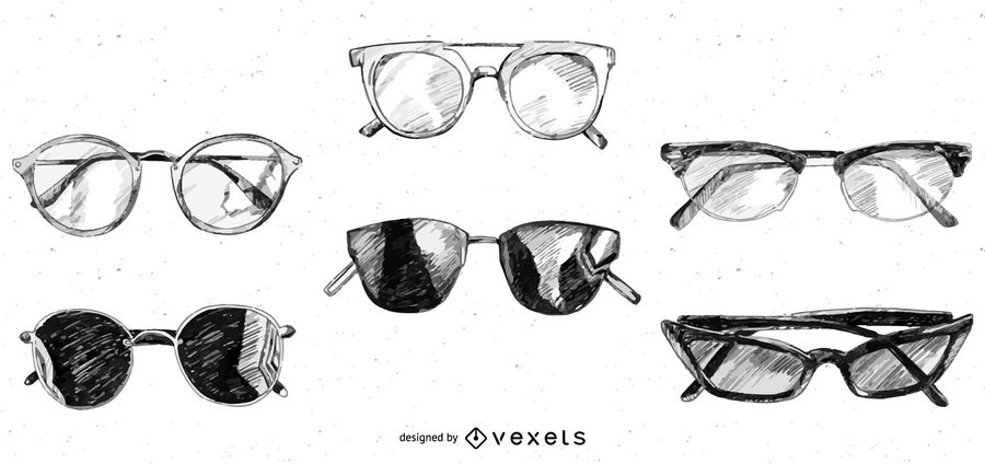Sunglasses Drawing Hand drawn