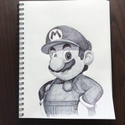 Super Mario Drawing Hand drawn