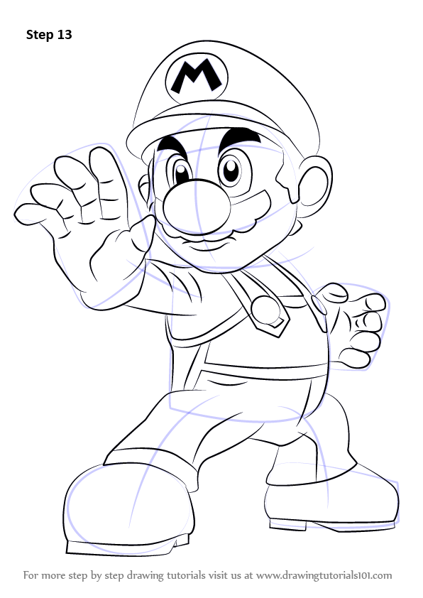 Super Mario Drawing Hand drawn Sketch