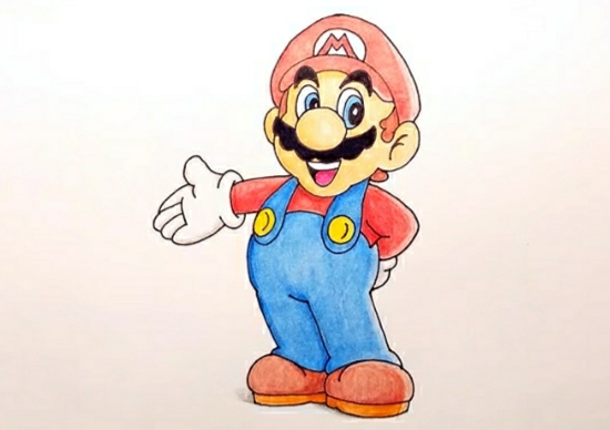 Super Mario Drawing Sketch