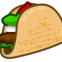 Taco Drawing Detailed Sketch