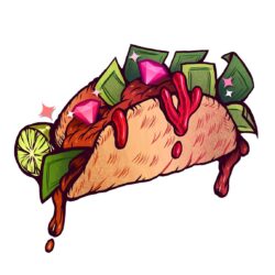 Taco Drawing Professional Artwork