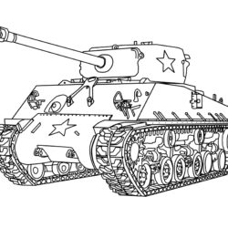 Tank Drawing Creative Style