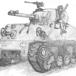 Tank Drawing Hand Drawn Sketch