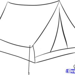 Tent Drawing Amazing Sketch