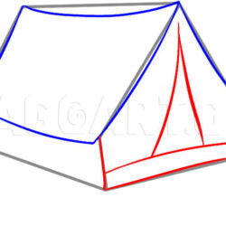 Tent Drawing Art