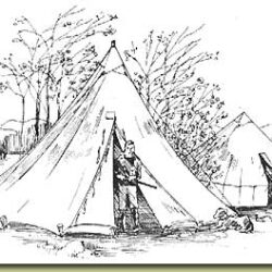 Tent Drawing Fine Art