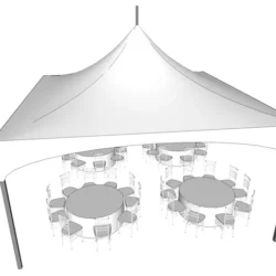 Tent Drawing Modern Sketch