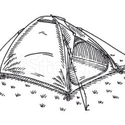 Tent Drawing Realistic Sketch