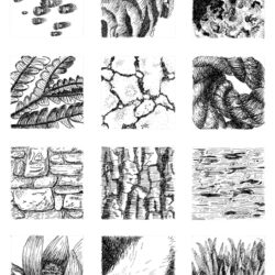 Texture Drawing Unique Art