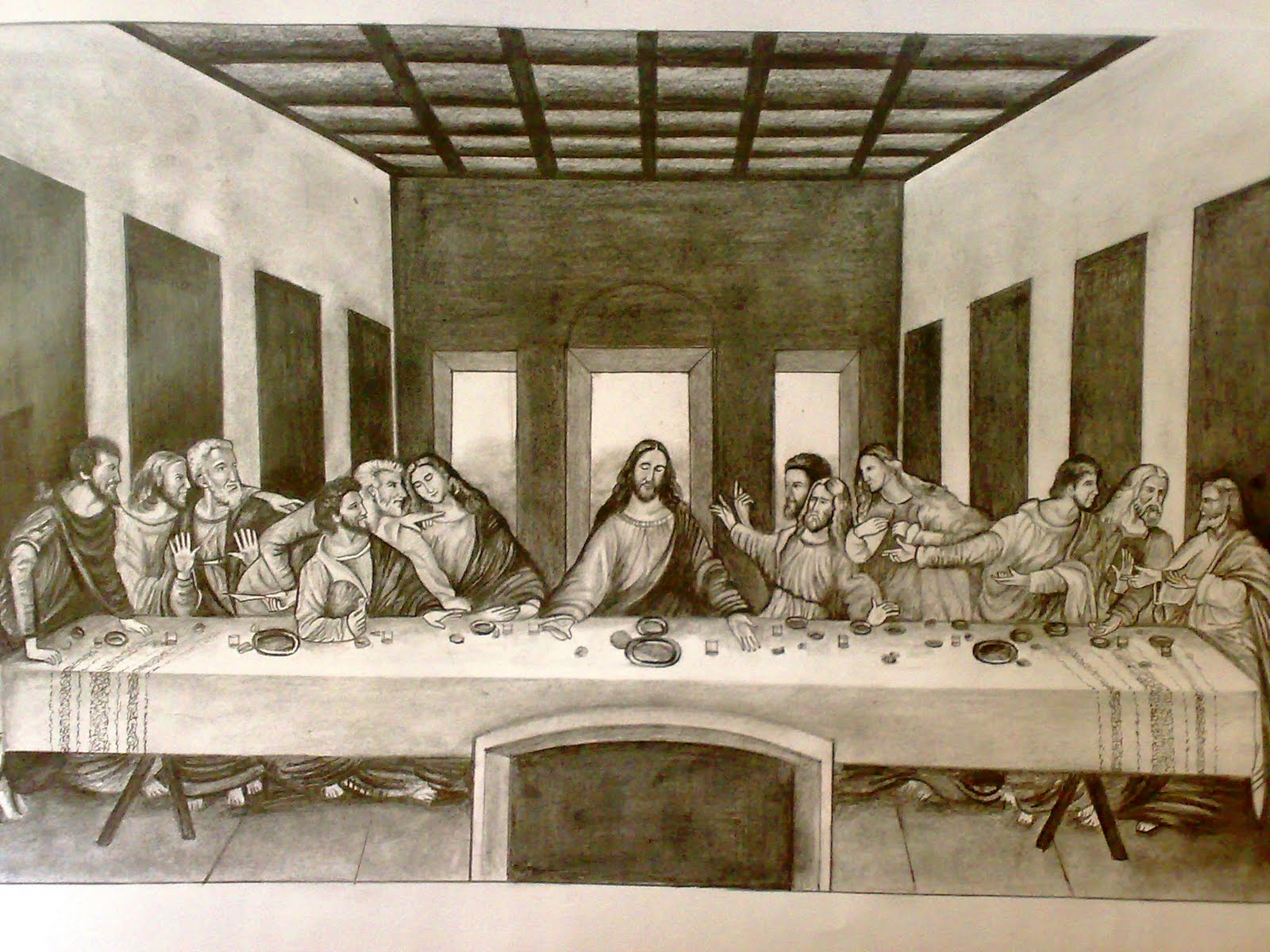 The Last Supper Drawing Art