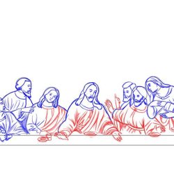 The Last Supper Drawing Artistic Sketching