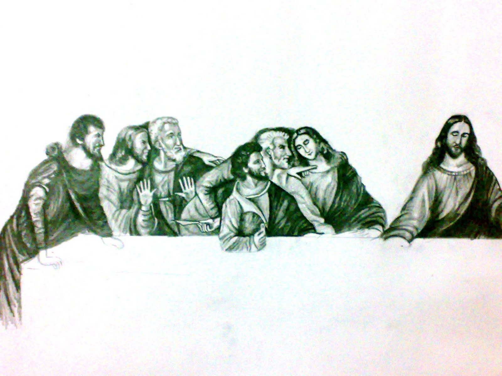 The Last Supper Drawing Beautiful Artwork