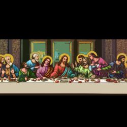 The Last Supper Drawing Hand drawn